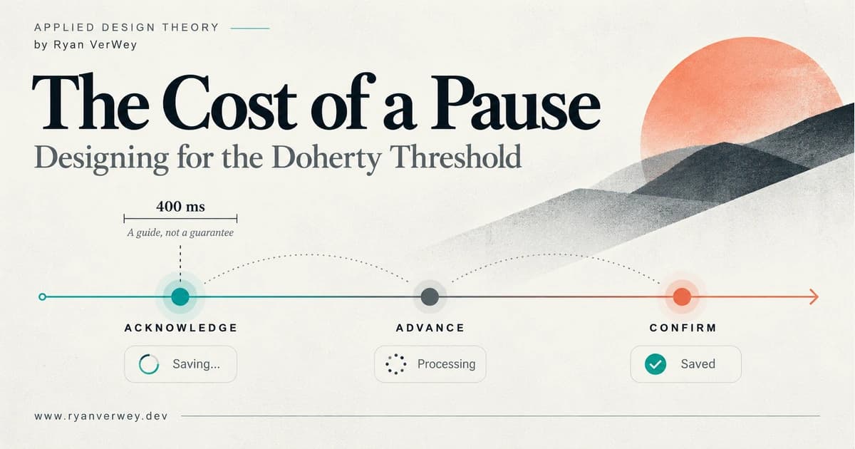 The Cost of a Pause: Designing for the Doherty Threshold