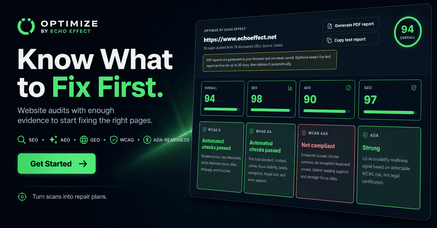 Building Optimize: Echo Effect's Website Audit Tool